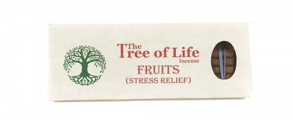 Najwyższej jakości kadzidła tybetańskie patyczkowe Tree of Life FRUITS OWOCE o zapachu BURSZTYN AMBER. Aromat żywiczny drzewny, działanie odprężające, relaksujące, wyciszające. Wykonane z masy roślinnej według tradycyjnej receptury.